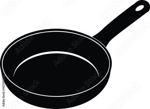 frying pan isolated on white