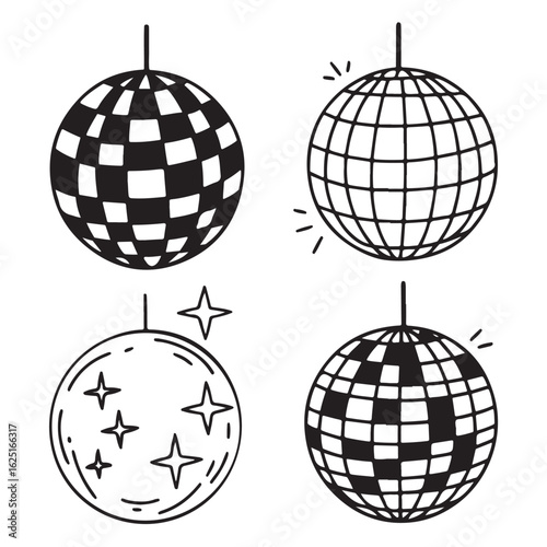 disco ball vector illustration