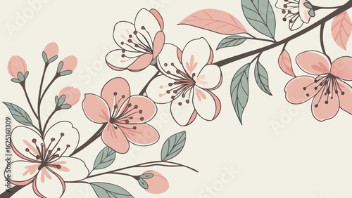 floral background with flowers