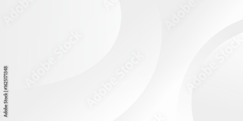 abstract white gradient color background with curve and swirl lines decoration