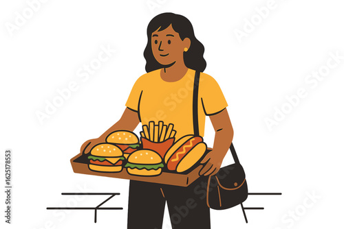 An illustration captures the essence of a culinary artisan expertly presenting a variety of delectable dishes in 'Culinary Maestro's Feast