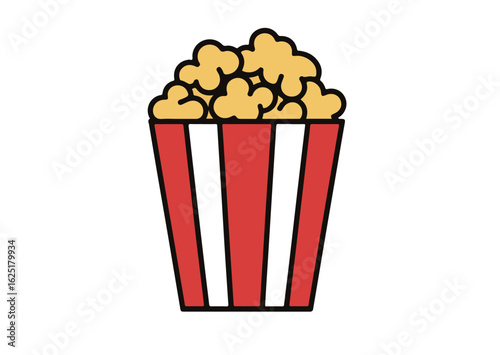 Popcorn Vector Illustration, Popcorn Icon