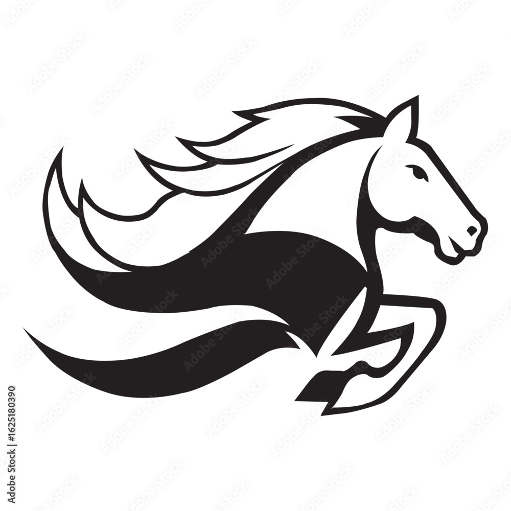 Fototapeta premium Horse vector art design