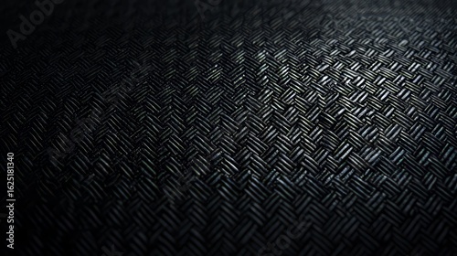 Wallpaper Mural Close up of a black and white patterned surface with a black and white background. The surface is made up of a series of black and white lines that create a unique and intricate design Torontodigital.ca