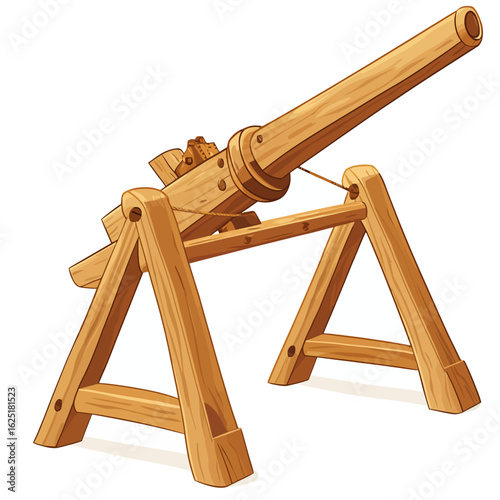 Illustration of a combat catapult 
