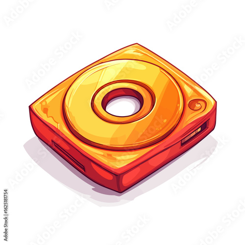 Orange compact disk 