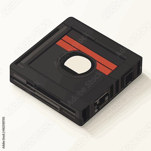 Compact disk on white background 