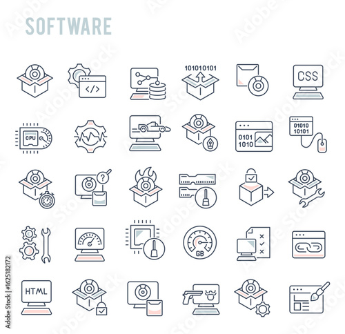 Business related line icons, meeting, cooperation, support, collaboration, partnership illustration, vector, iconslifehack