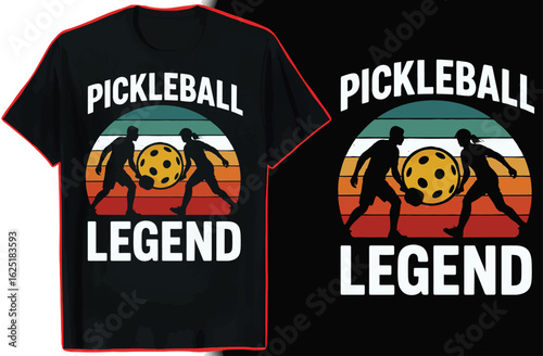 Pickleball T-Shirt Design | Funny Paddle Game Retro Graphic