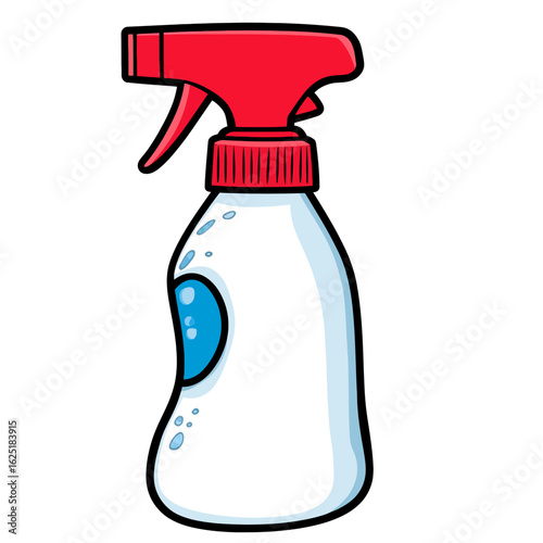 spray bottle isolated on white