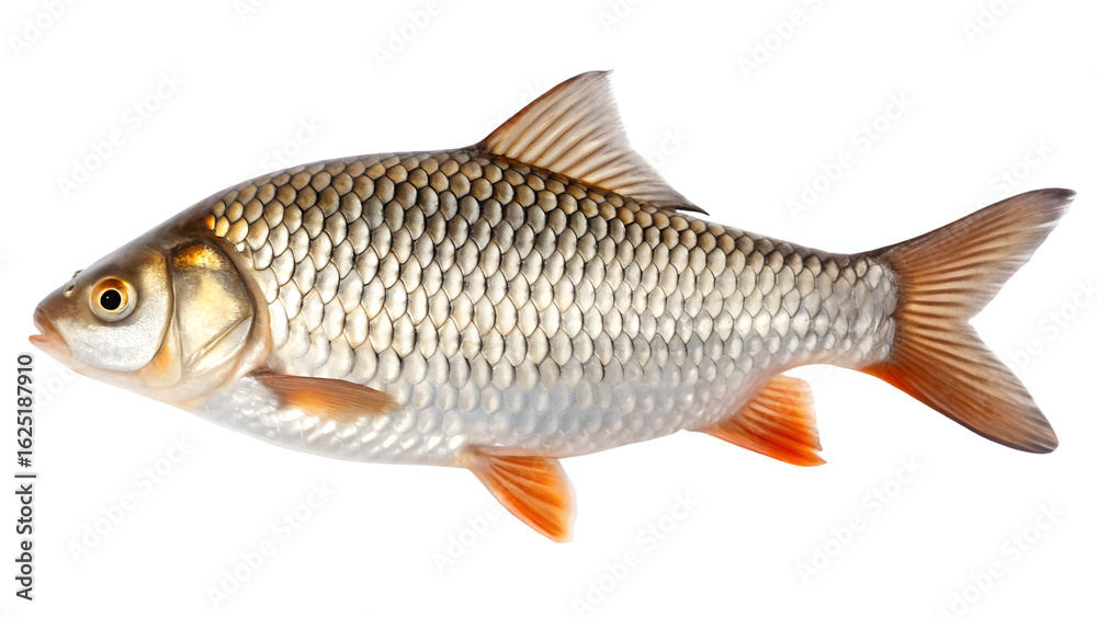 Obraz premium fish carp isolated on white background isolated on white backgroud