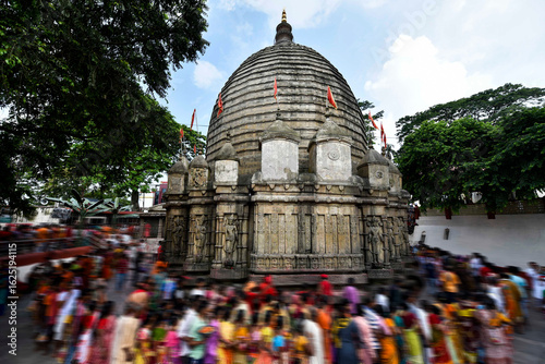 Devotees worship at Kamakhya temple
