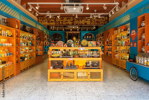 Jonker Street in Malacca's old town is famous for its night food market. It is recognized by UNESCO as a World Heritage Site. Tourism concept. Travel concept