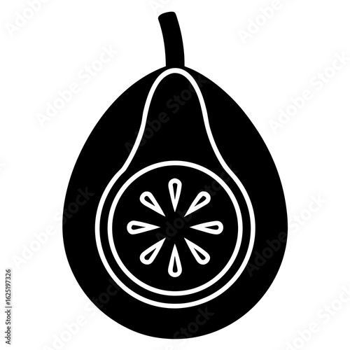 vector illustration of an orange fruit