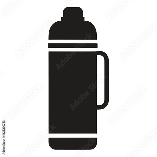 Thermos Bottle Vector Illustration  Insulated Travel Water and Beverage Container