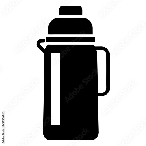 Thermos Bottle Vector Illustration  Insulated Travel Water and Beverage Container