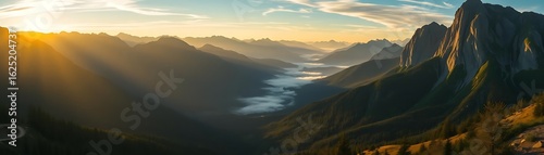 Emerald Peaks at Dawn