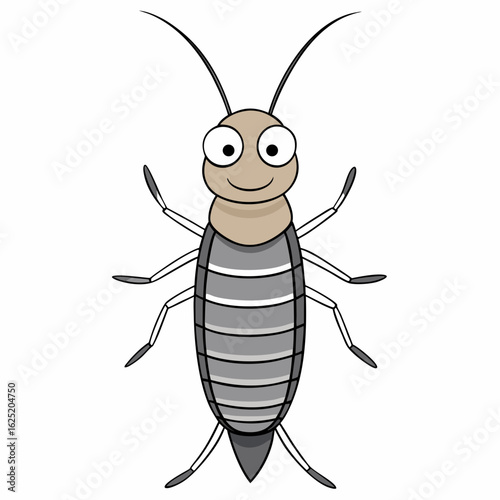 vector illustration of a cartoon bug