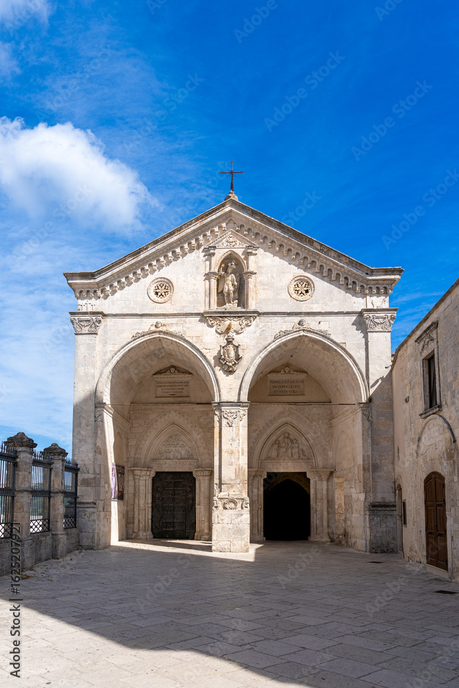 Fototapeta premium The Sanctuary of Saint Michael the Archangel. Monte Sant'Angelo, Foggia, Apulia, Italy, Europe.