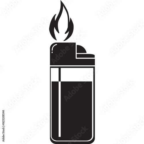gas lighter vector illustration