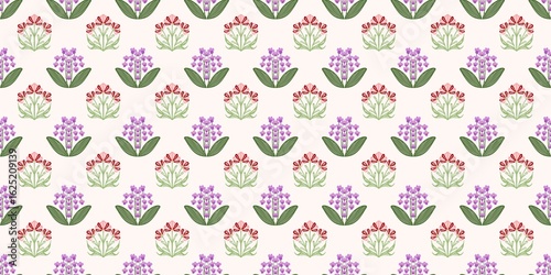 Wallpaper Mural Seamless watercolour and unique floral pattern background for covers, notes, banner. Soft backgrounds colour. Watercolour art work. Flower stalk. Colourful flower. Summer Spring. Torontodigital.ca