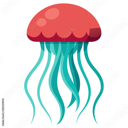 jellyfish on black background