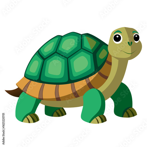 tortoise with a green leaf