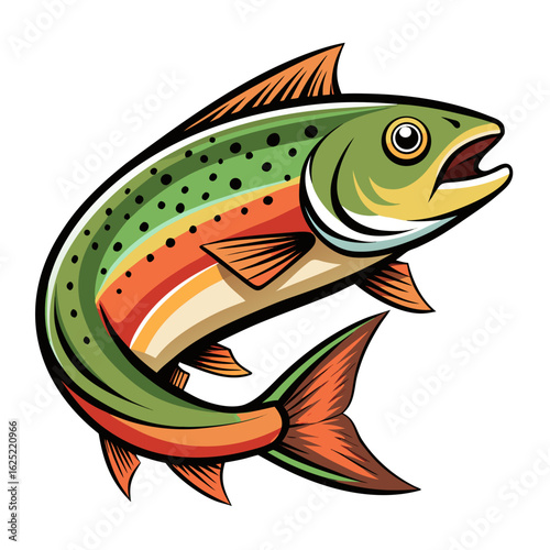 vector illustration of a fish