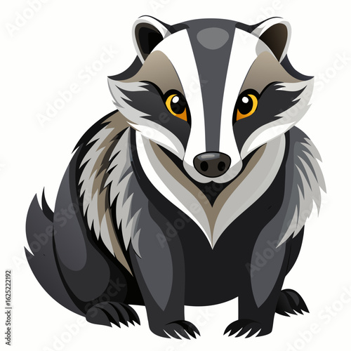vector illustration of cartoon fox