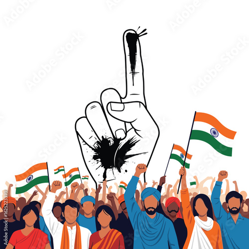 India votes a collective demonstration of democratic participation and citizen engagement