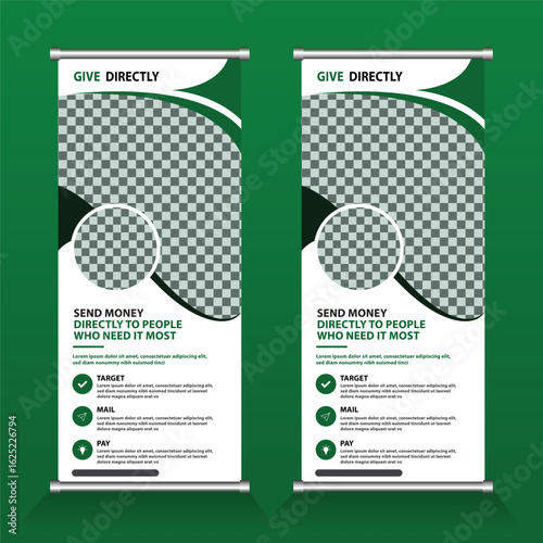 Editable Roll Up Banner Design for you.