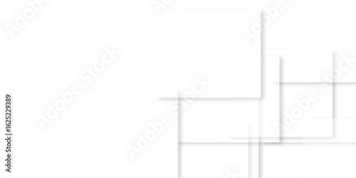 white background with faint geometric lines featuring intersecting patterns. white and grey glossy squares, abstract tech banner design. Graphic design element stripes concept for web, flyer.