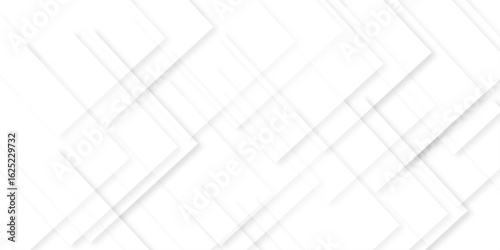 white background with faint geometric lines featuring intersecting patterns. white and grey glossy squares, abstract tech banner design. Graphic design element stripes concept for web, flyer.