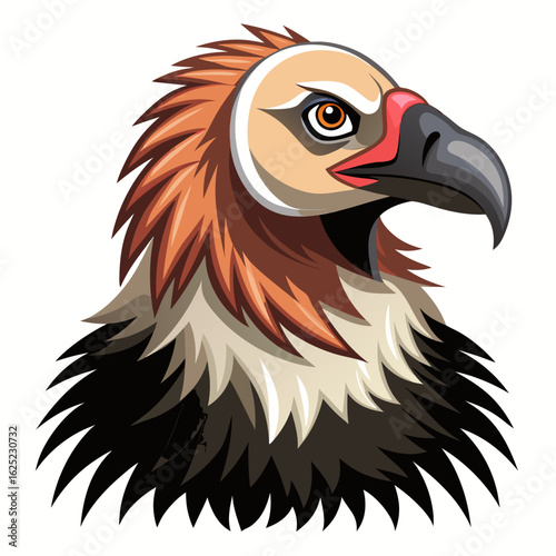 eagle head isolated on white