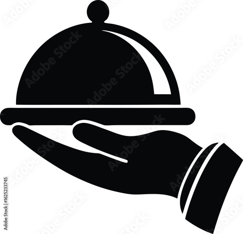 Hand Serving Food Dome
