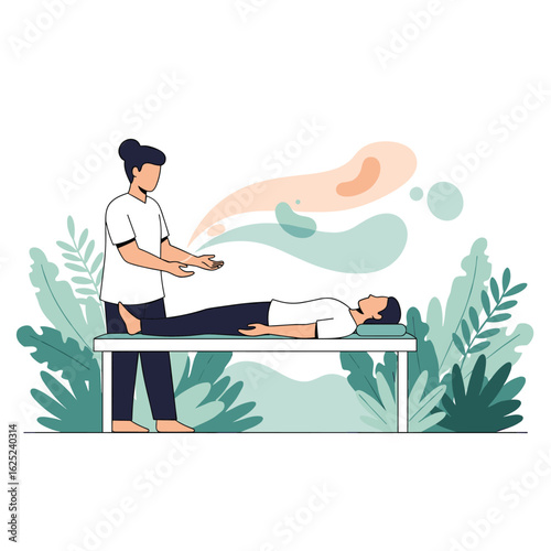 Holistic energy healing session for mind body and soul restoration and wellbeing