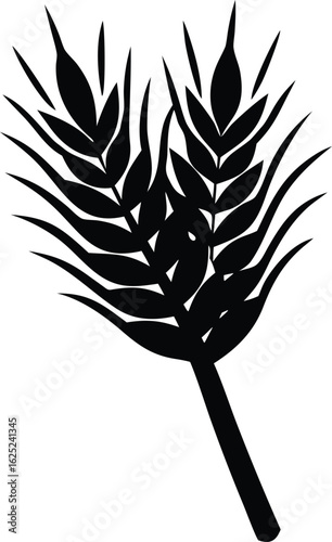  wheat sheaf silhouette vector