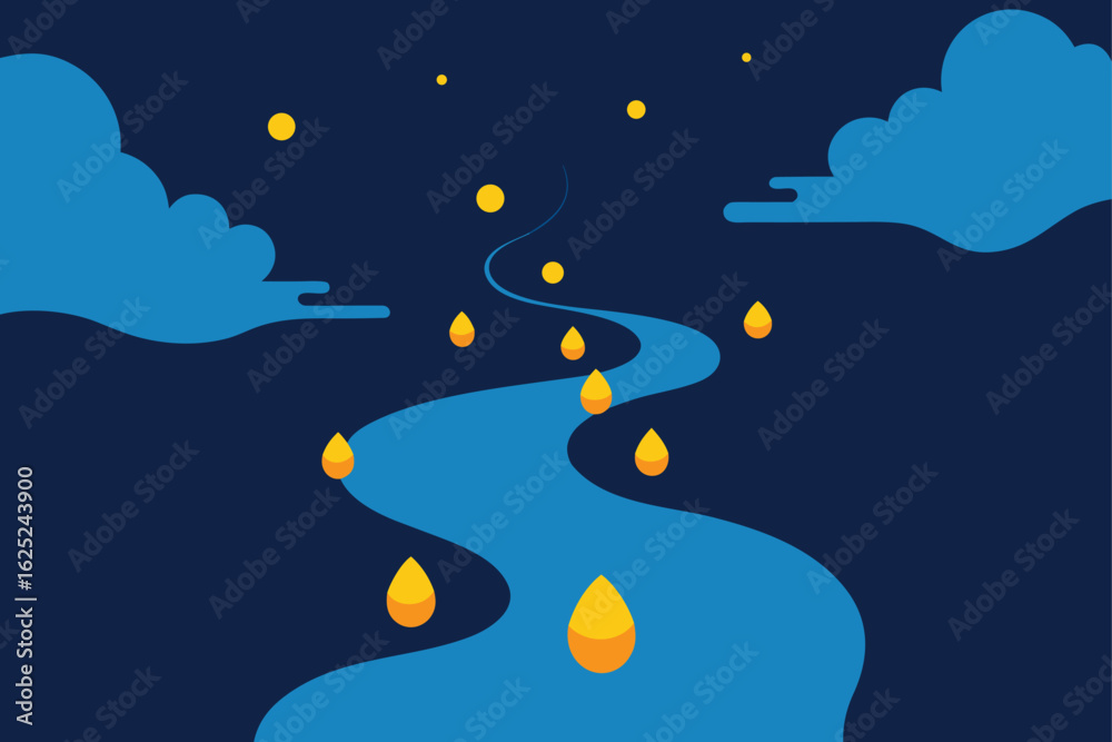 Obraz premium night sky with moon