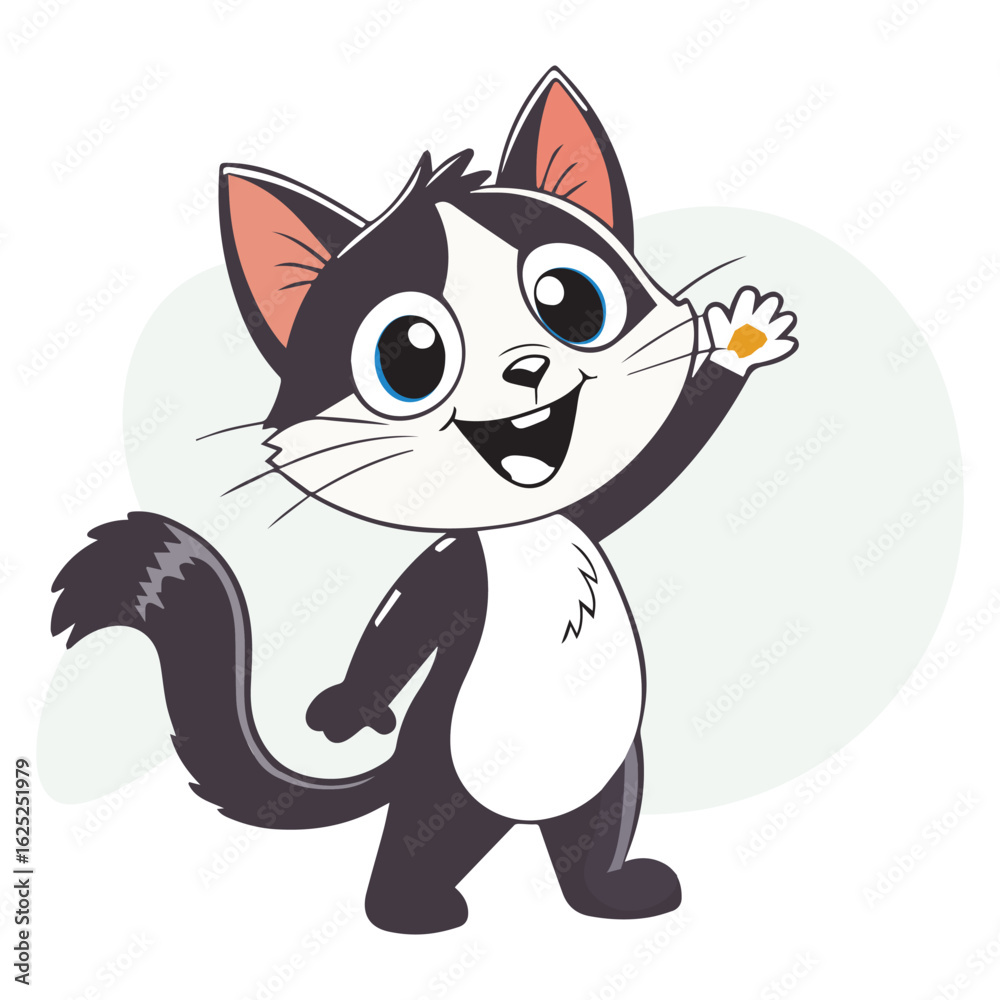 Obraz premium Cat vector and Illustration