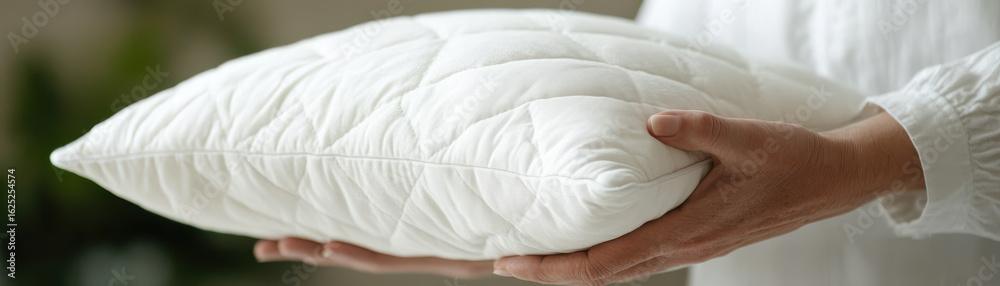 Obraz premium caregiver offering soft pillow to patient for comfort