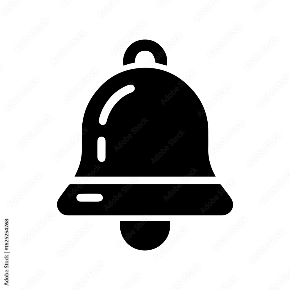 Naklejka premium Minimalis bell notification icon