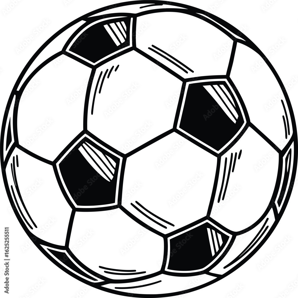 Fototapeta premium Football SVG, Soccer Graphic, Football PNG Clipart, Soccer Clipart, Football Vector, Vector Graphic, Soccer Vector Graphic, Instant Download