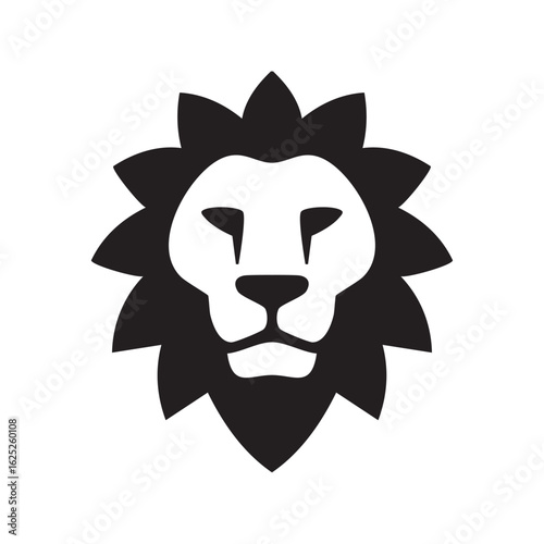 The black and white vector lion logo is ready for use. Part 10