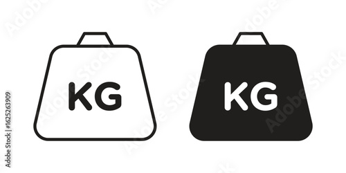 Weight icon vector design element logo template