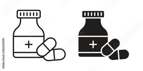 Supplement icon vector design element logo template