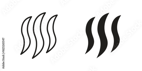 Smoke steam icon vector design element logo template