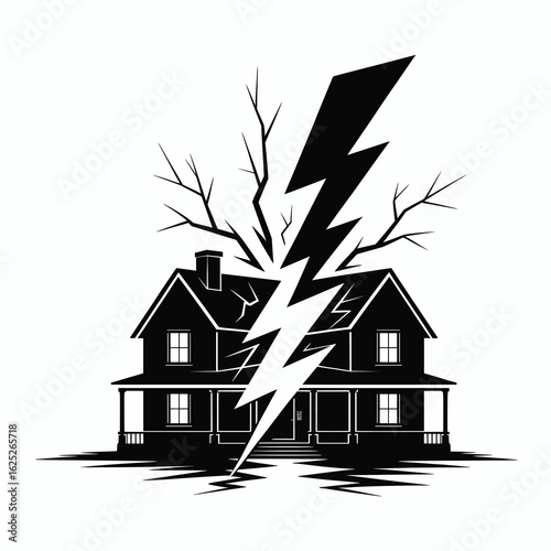 Power Outage black silhouette, 