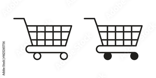 Shopping icon vector design element logo template