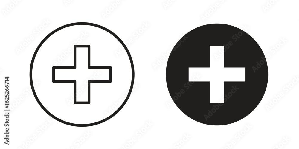 Obraz premium Plus icon vector design element logo template