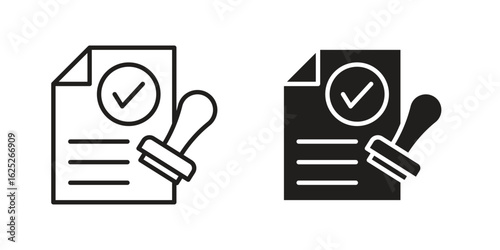 Permit icon vector design element logo template